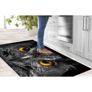Alfombra Estampada: Alfombra Loft con Ojos de Búho para Decoración del Hogar, Alfombra Gobelino - Product Image 3