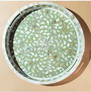 Most Popular Best Selling MDF/Bone/Resin Serving Tray Platters Resin Art for Kitchen Hotel Home Decor <b>Christmas</b> <b>Gift</b> Purpose <b>Use</b> - Product Image 3