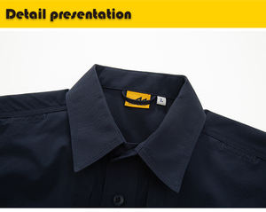 Chemise à manches courtes pour homme, tactique, respirante, à séchage rapide, résistante à l'eau, extensible, multi-poches, randonnée en plein air, camping, durable - Product Image 5