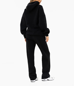 Custom Wholesale 100% Cotton Heavyweight Women Tracksuit Hoodie & Jogger <b>Set</b> Stylish Autumn Winter Warm Two Piece <b>Set</b> - Product Image 4