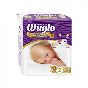 WUGLO Couches-culottes jetables pour bébé, super absorbantes, à surface sèche, en pâte fluff imprimée, respirantes, avec protection anti-fuites 3D, 100% Coton - Product Image 6