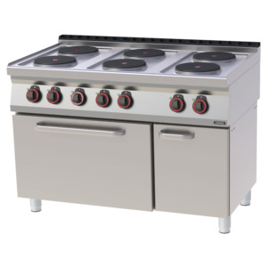 GN 1/1 80 Fan-Assisted Electric <b>Oven</b> 6-Burner Electric Stove Ranges Product Category - Product Image 1