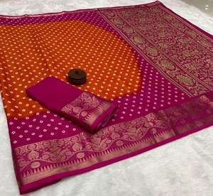 ผ้าไหมโดลาเนื้อนุ่มบริสุทธิ์ลายพิมพ์คาลัมคารีสุดประณีต  ความงามแบบดั้งเดิมเหนือกาลเวลา ผ้าไหมโดลาบริสุทธิ์สำหรับทำผ้าส่าหรี - Product Image 5