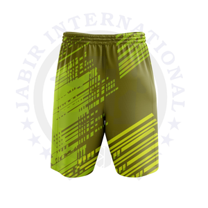 Pantalones cortos informales con cintura elástica para hombre, 100% de poliéster, de secado rápido, transpirables, personalizables para entrenamiento deportivo, Para unicolor interior/exterior - Product Image 2