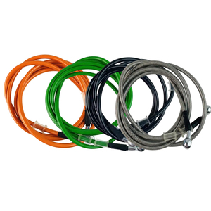 Tuyau AN3 1/8 en acier inoxydable tressé pour moto HE L, tuyau <span class=keywords><strong>de</strong></span> frein hydraulique, ligne d'huile d'embrayage en nylon/PTFE, tuyau <span class=keywords><strong>de</strong></span> modification <span class=keywords><strong>de</strong></span> moto tout-terrain - Product Image 3