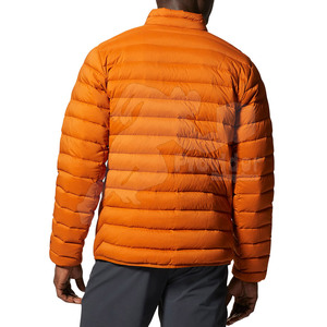 Veste d'hiver en toile matelassée pour homme, personnalisable avec votre propre logo, col montant et logo frontal, imperméable, vêtement décontracté - Product Image 2