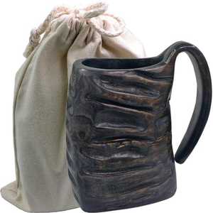 Mug à boire en corne fait main de style américain, dernier cri, artisanal, pour hydromel, bière, vin, prix de gros. - Product Image 6