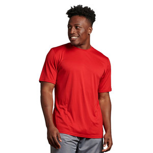 2024 nouveau T-shirt de performance coupe ajustée: ourlet incurvé plus long Muscle Slim ajusté Gym 95% coton 5% élasthanne T-shirt pour hommes - Product Image 1