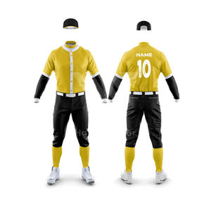 Conjuntos de uniformes de béisbol y softbol ligeros para hombres y mujeres y uniformes de béisbol de diseño impreso con logotipo personalizado - Product Image 1