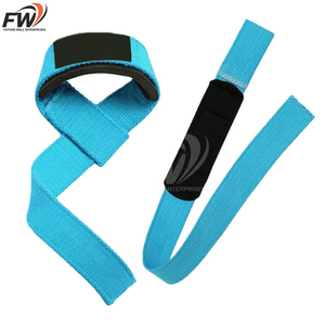Sangles de levage en coton robustes personnalisées à prix abordable, vente en gros, sangles de poignet pour musculation, entraînement en salle de sport, fitness, haltérophilie - Product Image 3