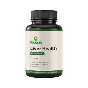Bantuan hati tingkat lanjut | Milk Thistle, <span class=keywords><strong>Choline</strong></span> & Detox Blend | 60 Kapsul untuk membersihkan & kesehatan pencernaan - Product Image 1