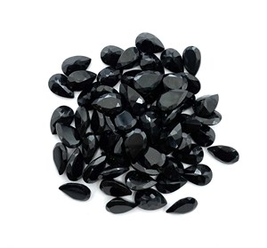 Tourmaline noire naturelle facettée taille brillant 8*12mm certifiée IGI, agate diamant 9mm, pierres de fabrication de bijoux en vrac 3mm - Product Image 2