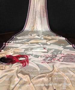 Bollywood colección hermosa flor Japón satén suave seda Saree efecto impresión Digital venta al por mayor precio más bajo prendas étnicas Apparelgarment - Product Image 2