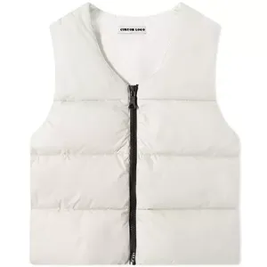 High Street Mens Down Vest Transpirable de gran tamaño Logotipo personalizado OEM Algodón acolchado Puffer Bubble Jacket Chaleco Cálido Casual Invierno - Product Image 4