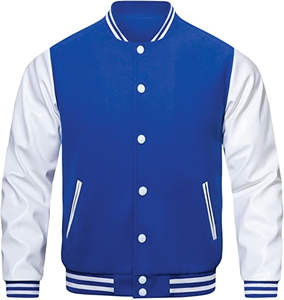 Hermoso estilo personalizado Varsity Jacket Fleece Varsity Jackets Venta al por mayor Letterman CollegeBaseballjacket para hombres DDP Envío - Product Image 1