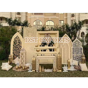 Paneles de marco de fibra 3D blancos para boda asiática, marco de fibra occidental moderno de boda, paneles 3D para eventos de boda de lujo de Toronto, decoración de escenario - Product Image 6