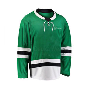 Maillots de hockey sur glace 100% polyester sublimés personnalisés Logos en sergé OEM vêtements de sport d'équipe motif vierge de haute qualité 240g - Product Image 4