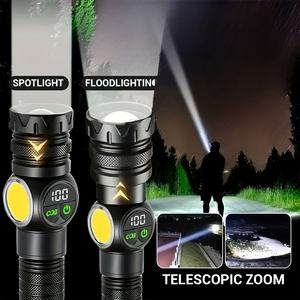Lámpara de Trabajo COB Portátil, Linterna LED con Zoom Telescópico, Recargable por USB, Magnética, para Pesca, Senderismo, Camping, <span class=keywords><strong>Emergencias</strong></span> al Aire Libre - Product Image 3