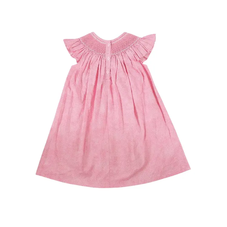 Gute Qualität Baby Smocked Kleid Kurzarm ODM Made In Vietnam Hersteller ODM und OEM für Baby Girl