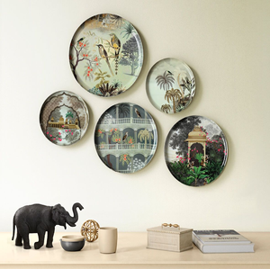 แผ่นติดผนังแบบตุรกีแผ่นโลหะสติกเกอร์ดอกไม้เคลือบสีดำเสิร์ฟบนโต๊ะอุปกรณ์คริสต์มาสขายส่ง - Product Image 6