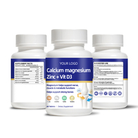 Comprimés de calcium et de magnésium, complément minéral pour le soutien osseux, pour des os solides et une fonction musculaire optimale, étiquette privée OEM ODM