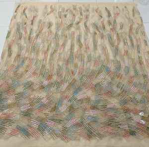 Handmade Embroidered Mesh French Exquisite Beaded Elegant Floral Lace Eco-Friendly <b>Fabric</b> High-quality 5 Yards Soft Feel - Product Image 3