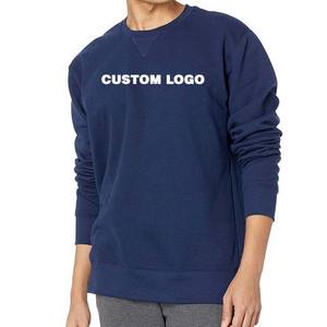 Haute qualité surdimensionné basiques coton à manches longues hommes pulls respirants pull personnalisé blanc sweats à col rond - Product Image 3