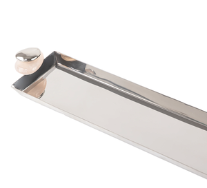 Plateau de service décoratif géométrique moderne en aluminium artisanal en métal pour mariage, taille et couleur personnalisables - Product Image 6