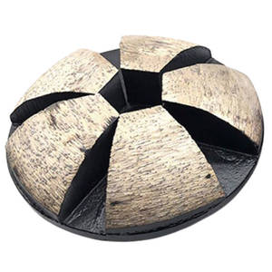 LEADING Disco de desbaste de diamante convexo de 3 pulgadas / 80 mm con 5 segmentos y unión metálica para pulido de suelos de granito, pulido en húmedo y en seco - Product Image 2