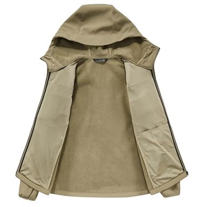 Veste coupe-vent pour homme, fabrication en usine, 100% polyester, matière confortable et respirante, à capuche, taille XL, saison hivernale, style streetwear - Product Image 4