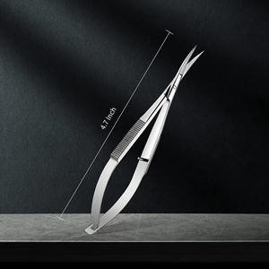 Ciseaux micro-spring de qualité supérieure, finition mate, manche imprimé, pour usage oculaire, ciseaux chirurgicaux ophtalmiques, lame micro-affûtée - Product Image 6