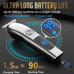 Rasoir électrique étanche pour homme, tondeuse sans fil alimentée par USB et piles, kit de toilettage pour mari ou père - Product Image 4