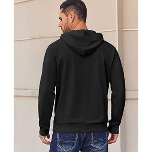 Sudadera CON CAPUCHA DE siguiente nivel con cordón informal para hombre ligero de algodón con bolsillo - Product Image 1