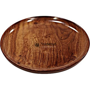 Tradebyd Plateau en bois moderne Plateau de service artisanal écologique pour les fêtes, les collations au thé et au café et les maisons élégantes - Product Image 1