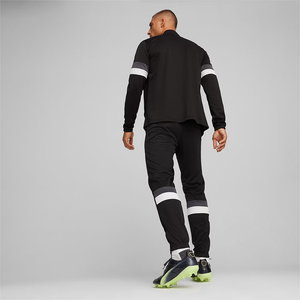Survêtement de sport décontracté d'hiver pour hommes adultes, fermeture éclair, football et soccer, polaire, noir, col montant, vêtements d'entraînement - Product Image 5