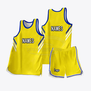 Maillots d'équipe de basket-ball à quantité minimale de commande basse personnalisés nouveau design ensemble d'uniformes de basket-ball en maille respirante - Product Image 2