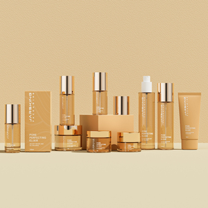 Set di olio essenziale di vetro per la cura della pelle di lusso a forma di cilindro - Product Image 1