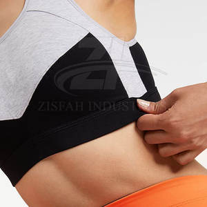 Venta al por mayor hecho al mejor precio Spandex / Nylon Material Fitness Sports Bra Top Quality Women Sports Bra - Product Image 5