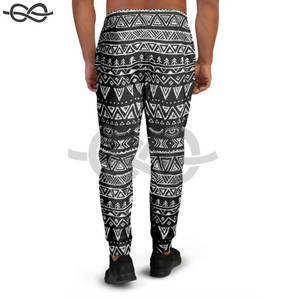 Alta calidad OEM personalizado de gran tamaño Terry suelto algodón Jogger hombres pantalones de chándal de cintura alta Casual Lounge pantalones hombres de moda - Product Image 4