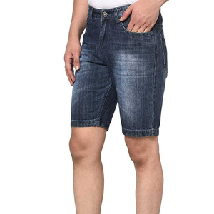 Men's Summer Streetwear Casual Straight Mid Waist Knitted Denim Shorts-Durable Breathable Windproof Soft & Eco-Friendly - Product Image 4