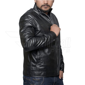 Pakistan Made Comfortable <b>Men</b> <b>Leather</b> <b>Jacket</b> In Stock Outdoor Use <b>Men</b> <b>Leather</b> Winter <b>Jacket</b> - Product Image 6