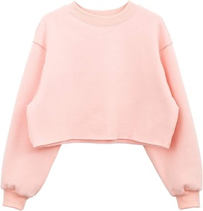 Sudadera Corta Personalizada para Mujer 2026, Sudadera de Manga Larga, Top Corto de Felpa, Precio al por Mayor - Product Image 2