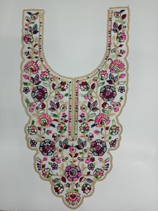 Patchs de cou brodés personnalisés de haute qualité Motifs d'appliques décoratifs élégants pour robes Blouses-100% Utilisation de vêtements - Product Image 2