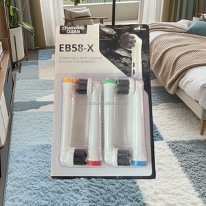 High Quality Nylon Soft Bristle <b>Toothbrush</b> <b>Head</b> 16pcs Fits Rechargeable Electric <b>Toothbrush</b> for Hotel & Household Use - Product Image 4