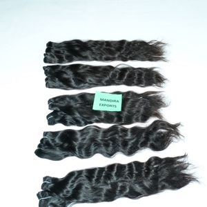 Vente en gros 100% brut indien Temple naturel non transformé vierge Remy Bodywave Bundles lâche extensions profondes Extensions de cheveux humains - Product Image 1