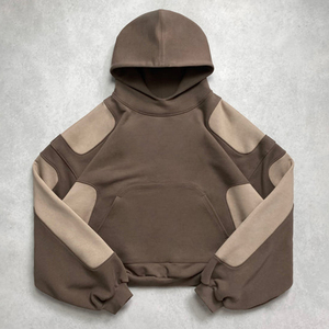Sudadera con Capucha Gruesa de Invierno 2025, Tejido de Forro Polar, Impresión Digital, Logotipo Personalizado, Hombros Caídos, Sudaderas para Hombre - Product Image 1