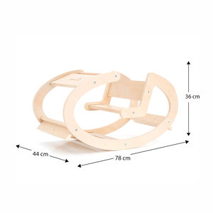 ROBINCOOL Balancín de Madera Montessori para Niños y Niñas 80 X 45 X 40 CM, Estructuras de Juego y Escalada para Interiores - Product Image 4