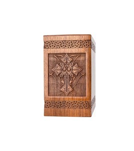 Suministros funerarios de madera de estilo clásico Urnas de madera al por mayor Urnas de cremación Diseño hecho a mano de última calidad Urna para adultos - Product Image 5