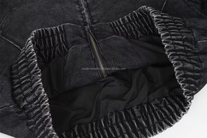 Sudadera con capucha de invierno con lavado ácido Vintage para hombre 100% algodón polar con cremallera servicio OEM impreso personalizado - Product Image 4