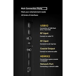 ทีวีสมาร์ท LED ขนาด 110 นิ้ว Ultra HD 4K จอแบนขนาดใหญ่ สำหรับใช้ในครัวและโรงแรม ระบบ Android ATV พร้อมความละเอียด FHD - Product Image 1